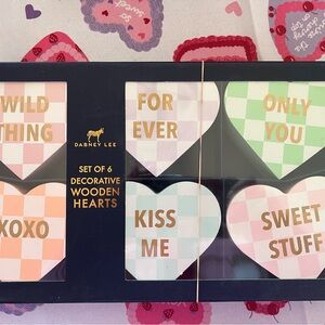 Dabney Lee Pastel Wooden Heart Collection